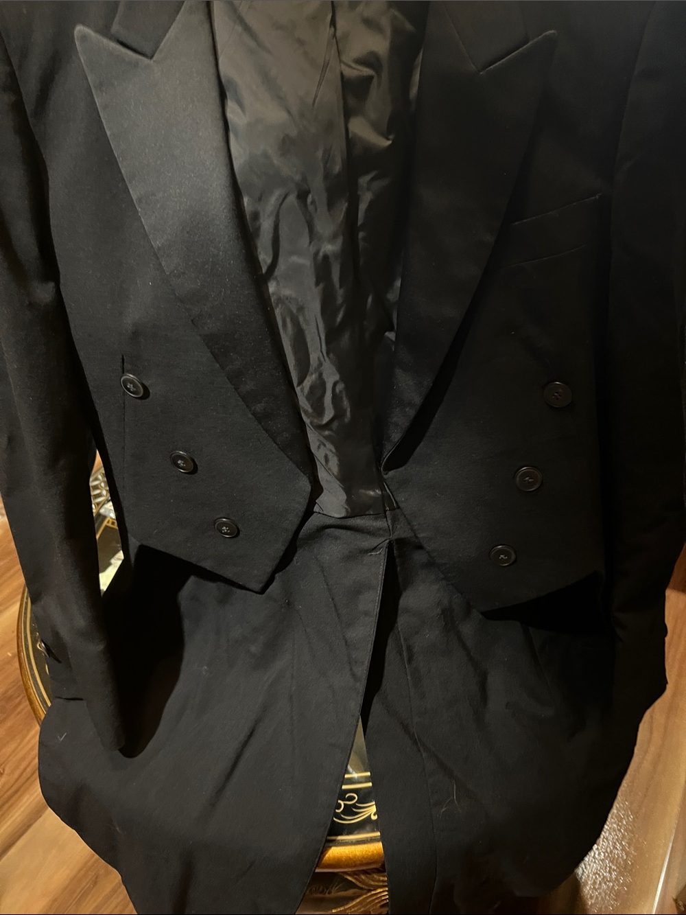 Classic Black Double-Breasted Evening Blazer for Men